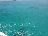 船から見たナガンヌ島の海